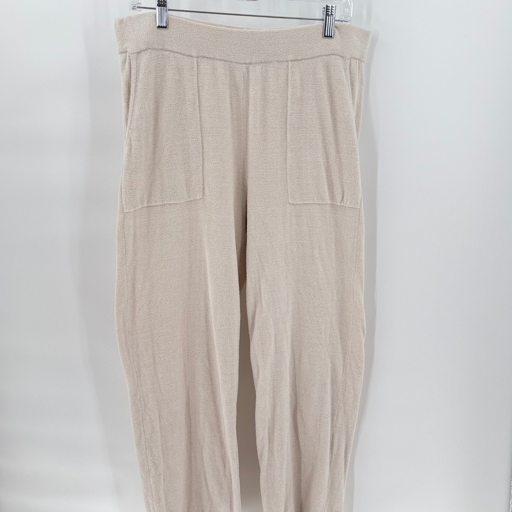BAREFOOT DREAMS CozyChic Ultra Lite Lounge Pants Beige Sand Large BDWCU22618